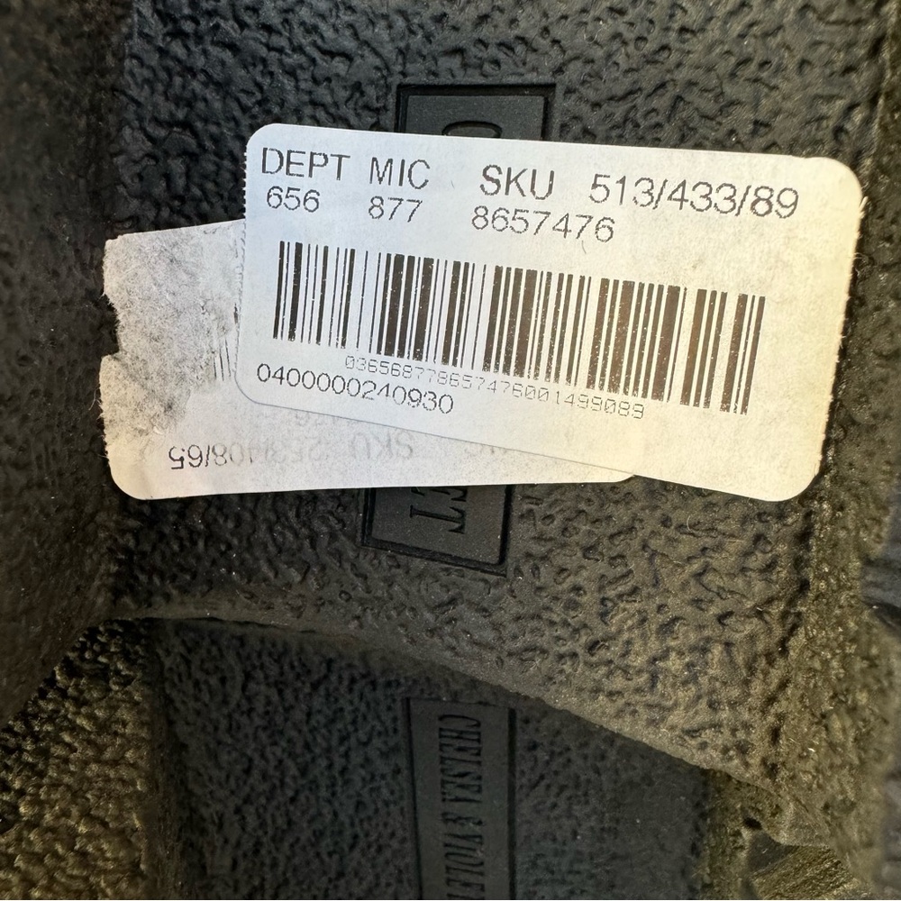 Chelsea & Violet Genuine Suede Black Moto Combat Boots - Picture 8 of 10